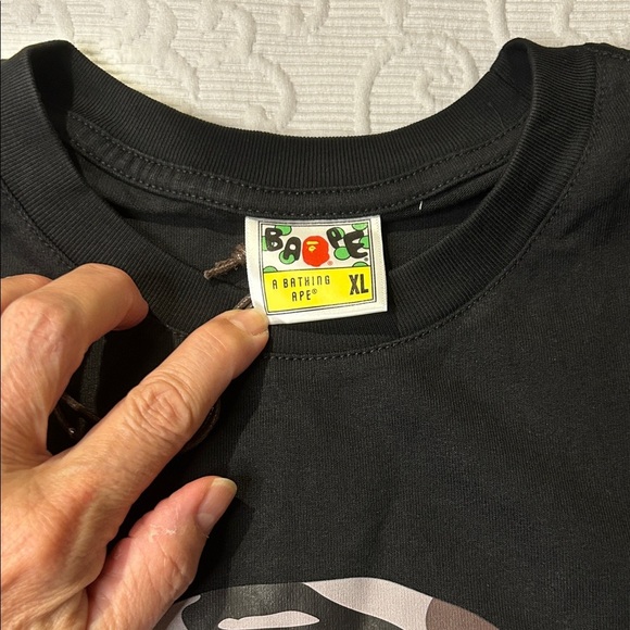 Bape Black Camo Ape Head Tee - Picture 2 of 12
